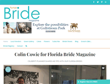 Tablet Screenshot of florida-bride.com